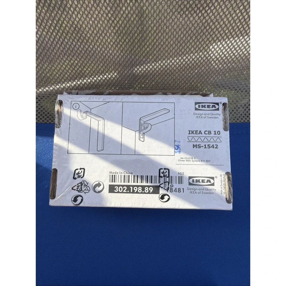 IKEA Betydlig Curtain Rod Holder Bracket White 302.198.89 Lot of 3